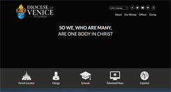 Desktop Screenshot of dioceseofvenice.org
