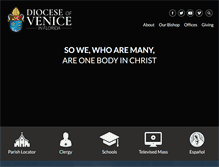 Tablet Screenshot of dioceseofvenice.org
